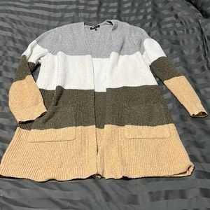 BOGO Color block cozy cardigan Med